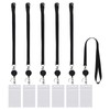 BTYMS 6 Pcs ID Card Holder Set 25-Inch Lanyard +