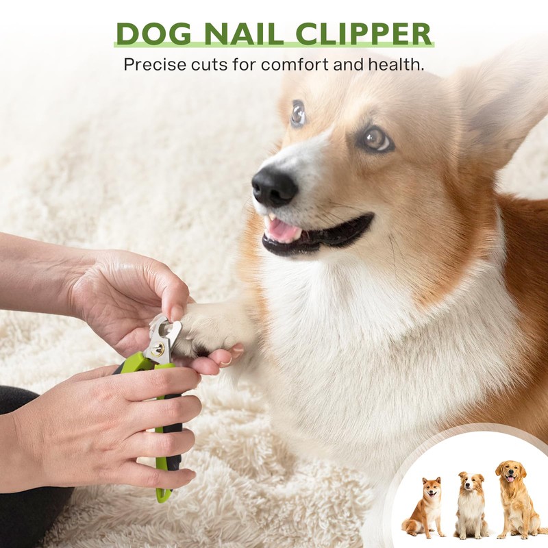 pecute Professional Dog Nail Clippers + Nail File 2 in