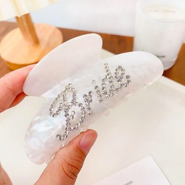 Bride hair claw clamp