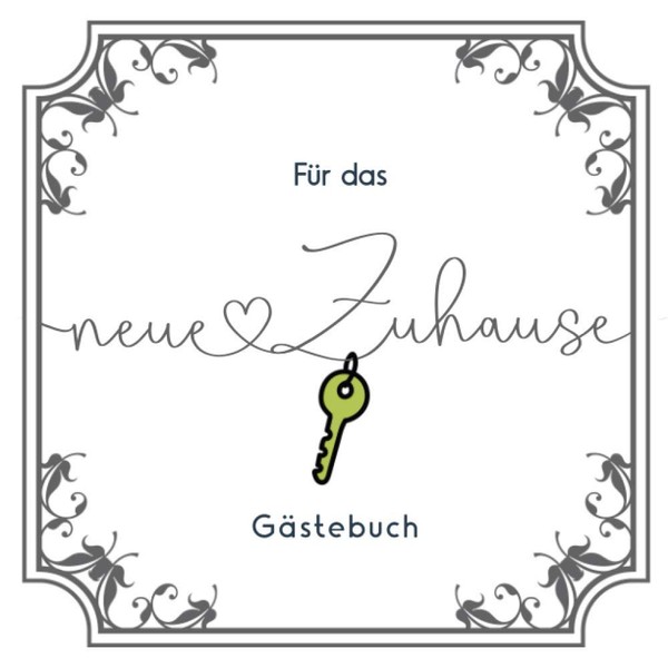 Für das neue Zuhause - Gästebuch: Lustiges Geschenk zum Einzug,