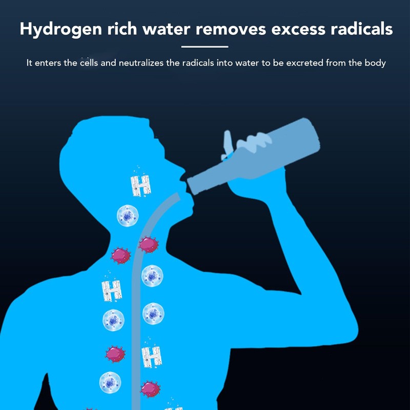 280ml Hydrogen Water Bottle Generator, SPE PEM Technology Hydrogen Water