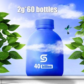 14 Day Probiotic Intestinal Gastrointestinal Flora Supplement with 40 Billion Active Probiotics - organic probiotics to support gut health - Specification: 2g*60 bottles