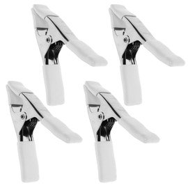 Veemoon 4pcs Spring Clip Clamps for Crafts Heavy Duty Clips Clamp Spring Clamp Small Clamps White PVC