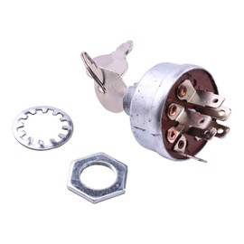 Demfec Ignition Switch Compatible with Exmark Lazer Z, Lazer Z XP for Toro Z 500, Z Master with 60" and 72" Deck, 3 Positions, 6 Terminals, Replaces 103-0206, 104-2541, 109-4736, 88-9830, 5208003