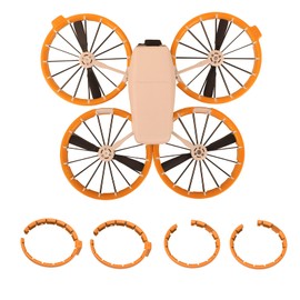 Propeller Guard For Dji Flip Accessories, Fully Encircled Anti-Collision Prop Bumper Protective Cover For Dji Flip Propeller (Orange)