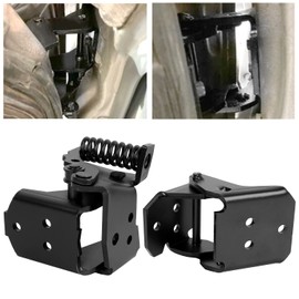 HECASA Door Hinge Set Compatible with 1978-1988 Chevy Monte Carlo El Camino G-Body Car Upper and Lower Drivers Side