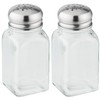 FACKELMANN Salero y Pimentero, Glass, Transparent, 9.5 x 4 x