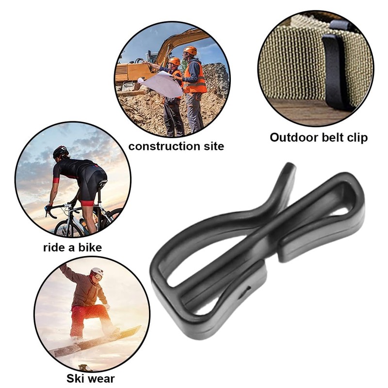 MiOYOOW Tactical Webbing End Clip, Backpack Strap Clip, Pack of