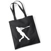 Huuraa Jute bag Baseball Gift bag Black 10 liters cotton