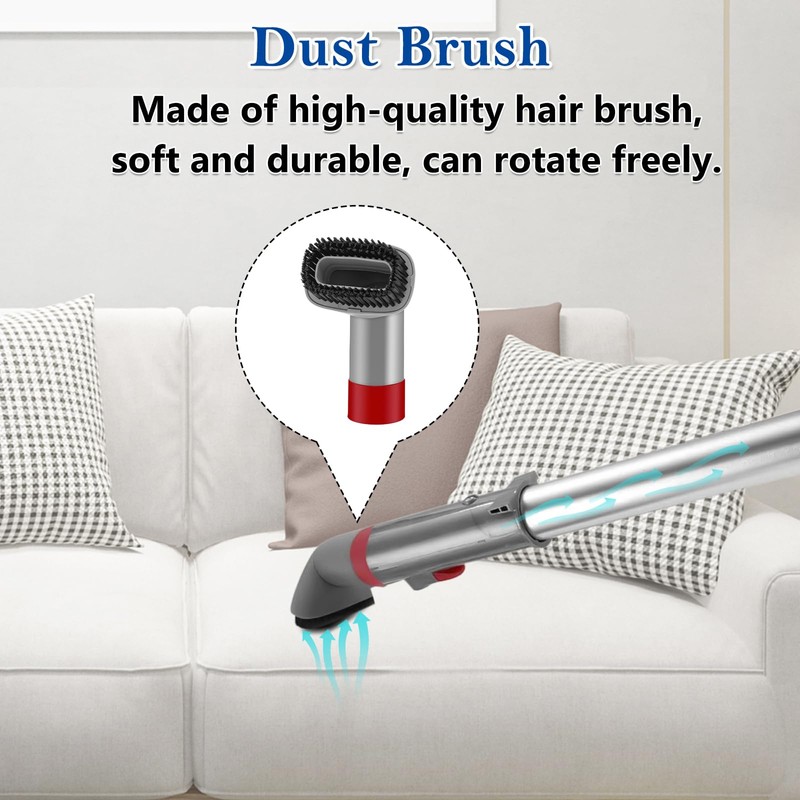 Brush Crevice Tool Dust Brush Attachments Replacement for Shark Navigator