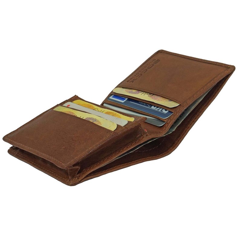 Boccx Small Soft Leather Mens Wallet Slimfold Wallet Mini Purse