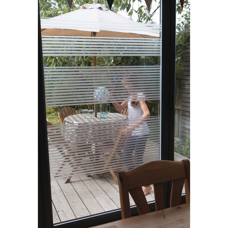 d-c-fix window film privacy Clarity static cling stripes 15 cm
