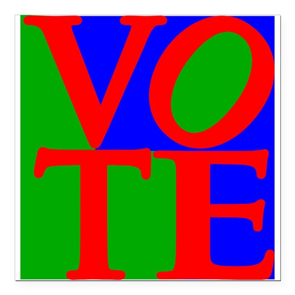 CafePress Exercise The Right to Vote Square Car Magnet 3