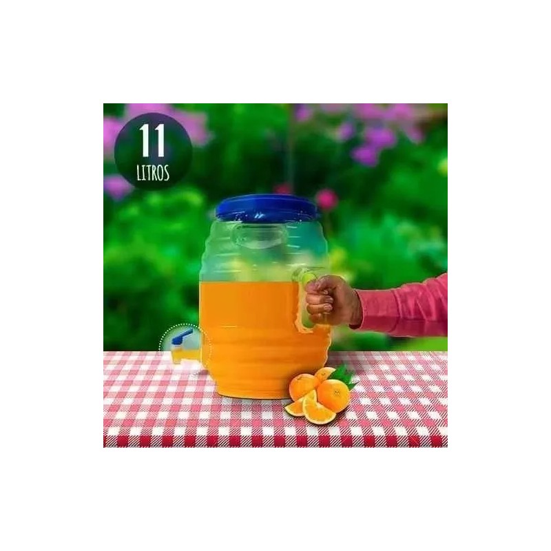 Vitrolero Cocina Despachador Agua 11 Litros Plástico Con Llave Y