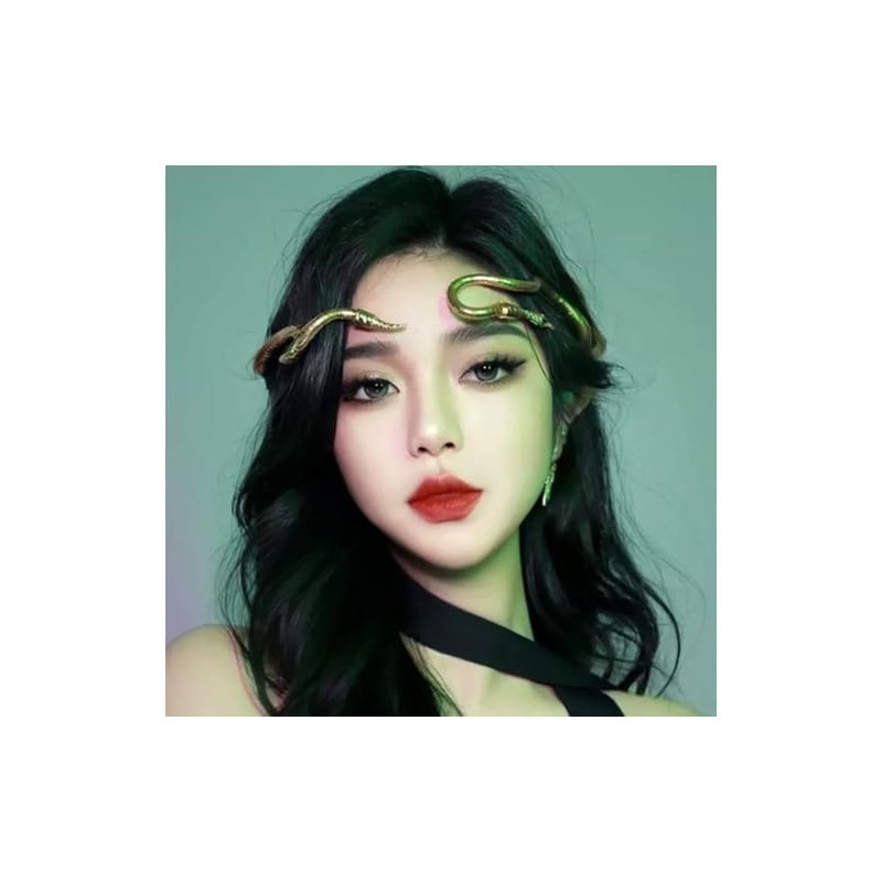 JKQBUX Bendable Snake Headpiece for Women Adjustable Punk Flexible Multi-Purpose