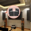 Large Bass Trap Acoustic Foam Corner, 4 Pack Delta Bass