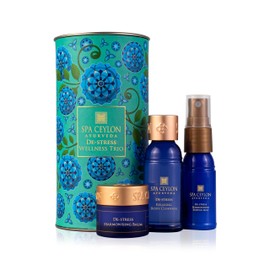 SPA CEYLON De-Stress Wellness Trio Set | Holistic Spa Essentials for Calming Skin Care | Natural Ingredients | Christmas gift set