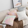 LIGICKY Set of 2 Fluffy White Faux Fur Pillow Covers