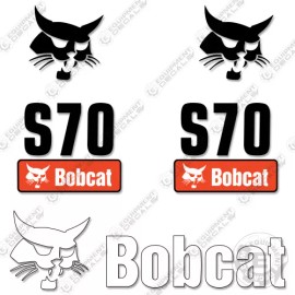 Aftermarket Fits Bobcat S70 Decal Kit Skid Steer Stickers S 70 (7 YEAR VINYL!)
