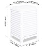 SMIBUY Double Laundry Hamper with Lid, 120L Bamboo Laundry Basket