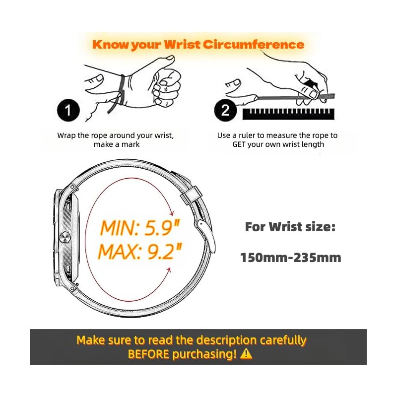 Premium 20mm Nylon Watch Band for Garmin Fenix 7S/6S/5S -
