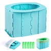 BORDEAG Potty for on the go, foldable toilet seat, children,