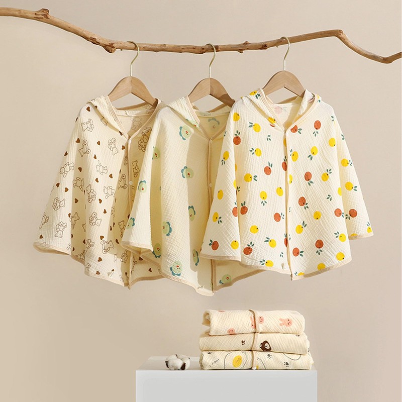 Baby Cape, Sun Protection, Lightweight, Easy Care, Skin-Friendly Children's Cotton