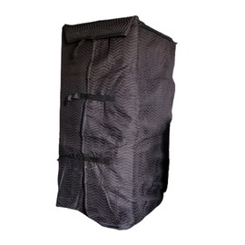 Mytee Products Black Quilted Refrigerator Cover - Outdoor Fridge cover, Furniture Pad for Moving/Storage - 38" x 70" - Fully Adjustable, Machine Washable