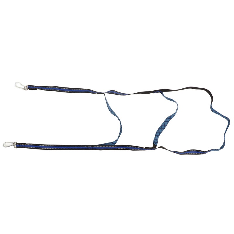 Marine Boat Rope Ladder Boarding Steps with Hooks Nylon Blue