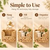 Handwoven Wicker Wall Basket for Everyday Storage – Space-Saving Rustic
