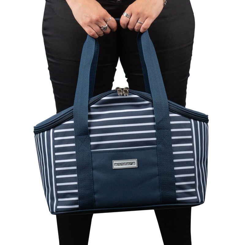 anndora TW-18147-232 Cool Bag with Carry Handle 20 Litres Navy