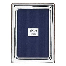 Siena 4x6 Classic Plain Silver Deco Picture Frame, Boutique Quality Photo Frame, Collection (925 Sterling Silver)