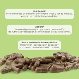 Matter Hello Flat! Suplementos Alimenticios con Metabolaid, BioCore Optimum Complete, Melisa y Hierbabuena | Apoya el Bienestar Digestivo y el Metabol