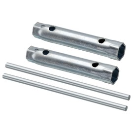 TA-VIGOR Dual End Spark Plug Spanner 10mm & 12mm, Manual Spark Plug Wrench Hex Socket Tool with Lever Bar for Motorcycle, Engine Repair 2 Pcs