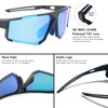 Solsun Men/Women Polarized Cycling Sunglasses, UV Protection, Wrap Around Design,