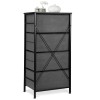 Segawe Fabric Storage Tower with 4 Drawers Tall Chest of