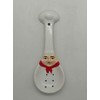 ACK Plump Bistro White Chef Hand Painted Ceramic Spoon Rest,Cooking