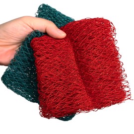 Vietnam Dish Washing Net Cloths, Non-Scratch Scouring Pads, Odorless & Long Lasting Mesh Dish Cloth, Quick Dry, Replace Sponges with Smell, Perfect Scrubber for Kitchen, Bathroom(3)