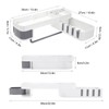 No Drilling Corner Shower Shelf Wall Mounted Bathroom Storage Rack