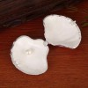 Silver Shell Metal Enamel Trinket Jewelry Box Wedding Bridal Baby