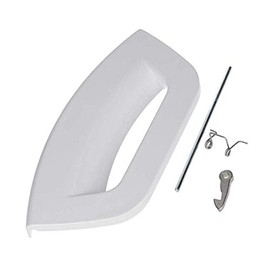 White Plastic Door Handle Lever Release Kit for Hotpoint Futura Washing Machine,Washer Dryers C00285747 and C00507932