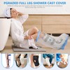 100% Waterproof Extra Wide Leg Cast Cover for Shower with