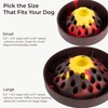 PEGGY11 Volcano-Shaped Silicone Slow Feeder Bowl for Dogs