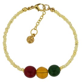 GlassOfVenice Murano Glass Golden Summer Children's Bracelet