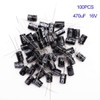 Tnisesm 20Pcs Electrolytic Capacitor 470uF 16V with Aluminum Radial Leads