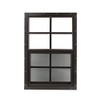 12" w x 18" t Black Flush Aluminum shed Windows Tempered Glass Vertical Slider with Screen