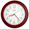 JUSTIME 14-inches Oak Solid Wood Luminous Wall Clocks, Silent Sweep