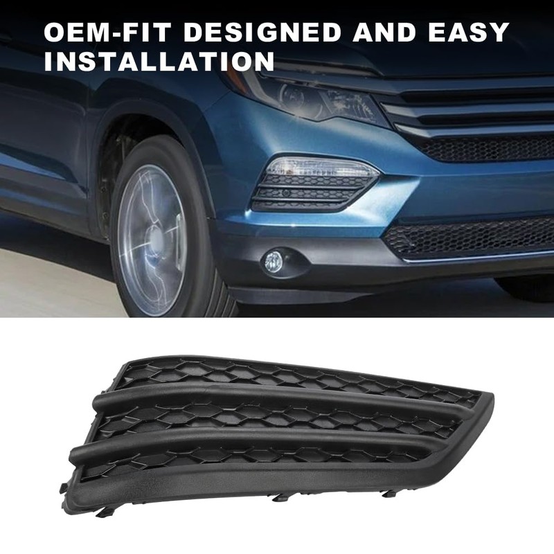JDMON Front Fog Light Cover Compatible with Honda Pilot 2016