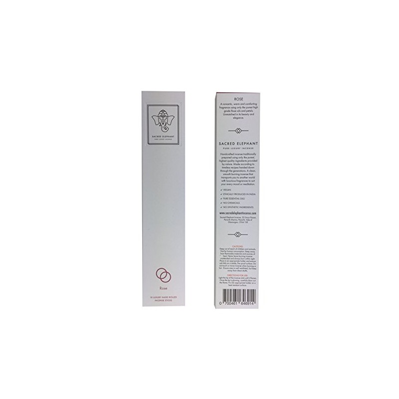 Sacred Elephant | Rose Pure Incense Sticks
