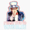Democrat Voter - I Want You to Vote Blue -